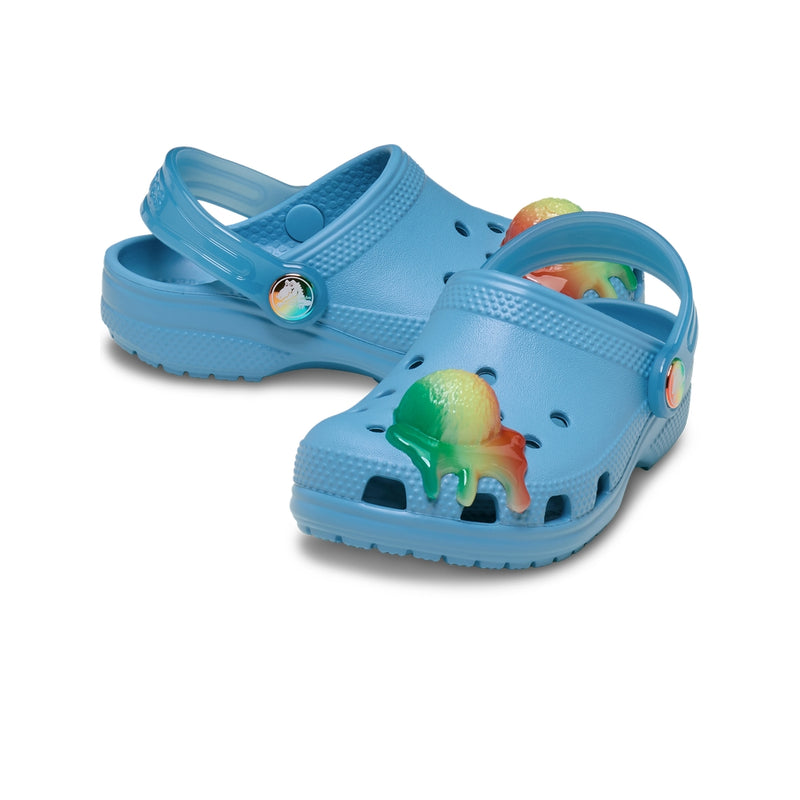 Giày Clog Trẻ Em Crocs Toddler Classic Scented Snow Cone - Elite Blue