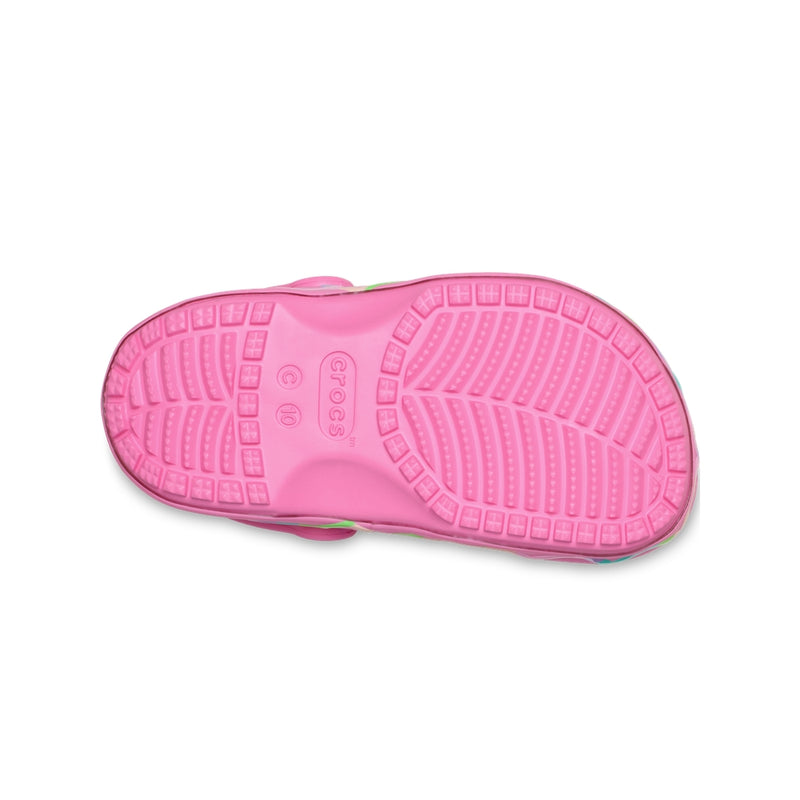 Giày Clog Trẻ Em Crocs Toddler Classic Heart Lights - Pink Lemonade
