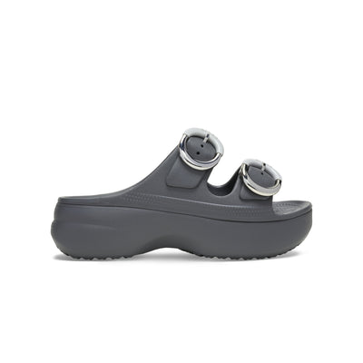Giày Xăng Đan Nữ Crocs Saturday Platform Dipped Buckle - Carbon