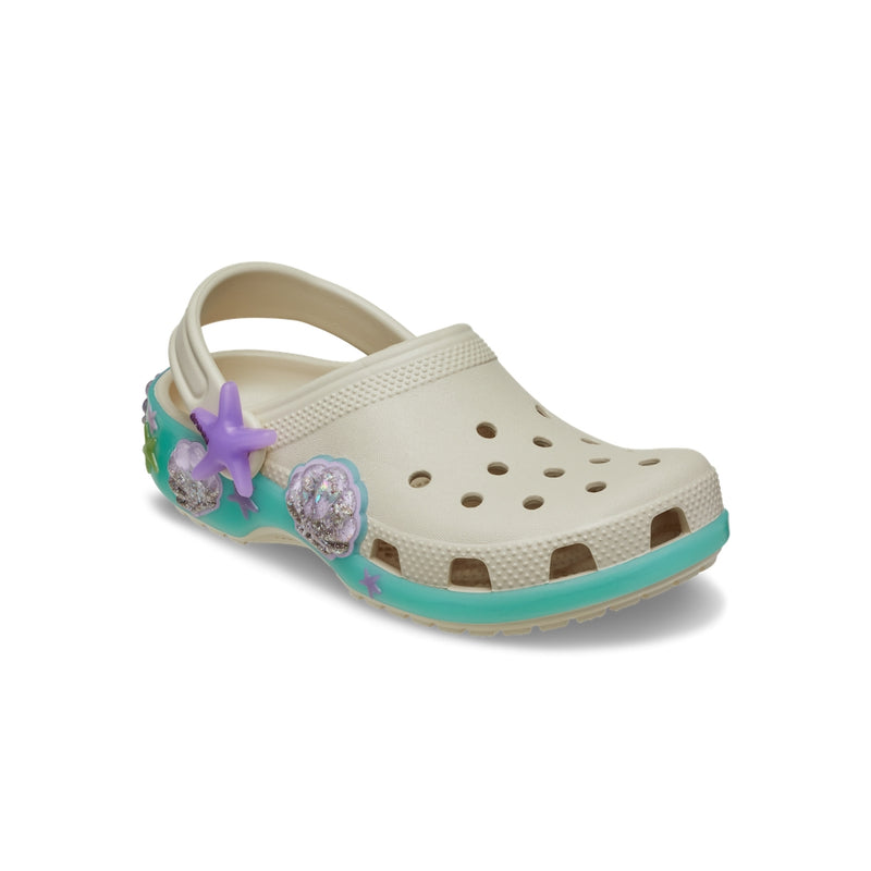 Giày Clog Trẻ Em Crocs Classic Sea Sparkle Shaker - Frappé