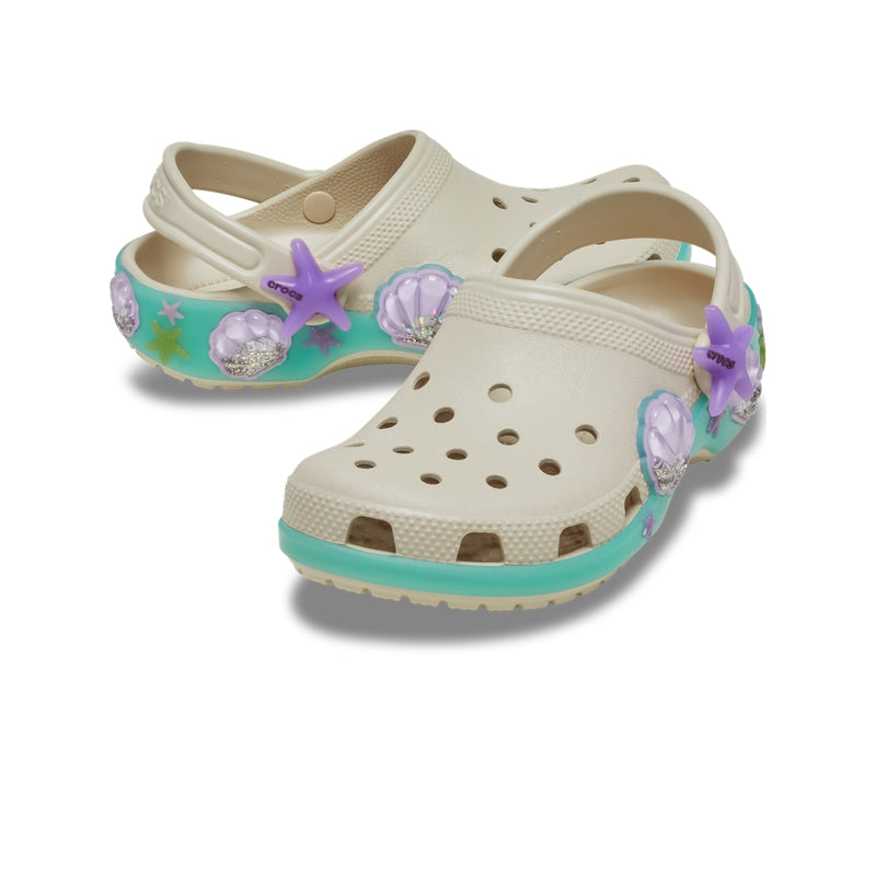 Giày Clog Trẻ Em Crocs Classic Sea Sparkle Shaker - Frappé