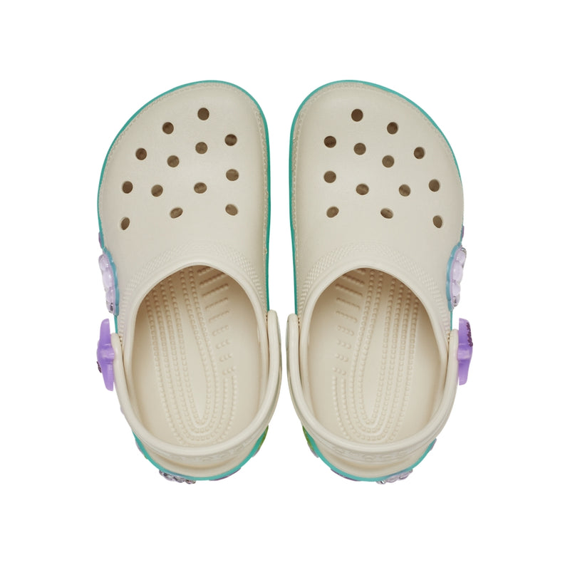 Giày Clog Trẻ Em Crocs Classic Sea Sparkle Shaker - Frappé