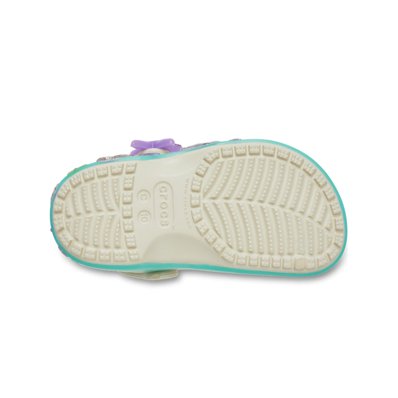 Giày Clog Trẻ Em Crocs Toddler Classic Sea Sparkle Shaker - Frappé