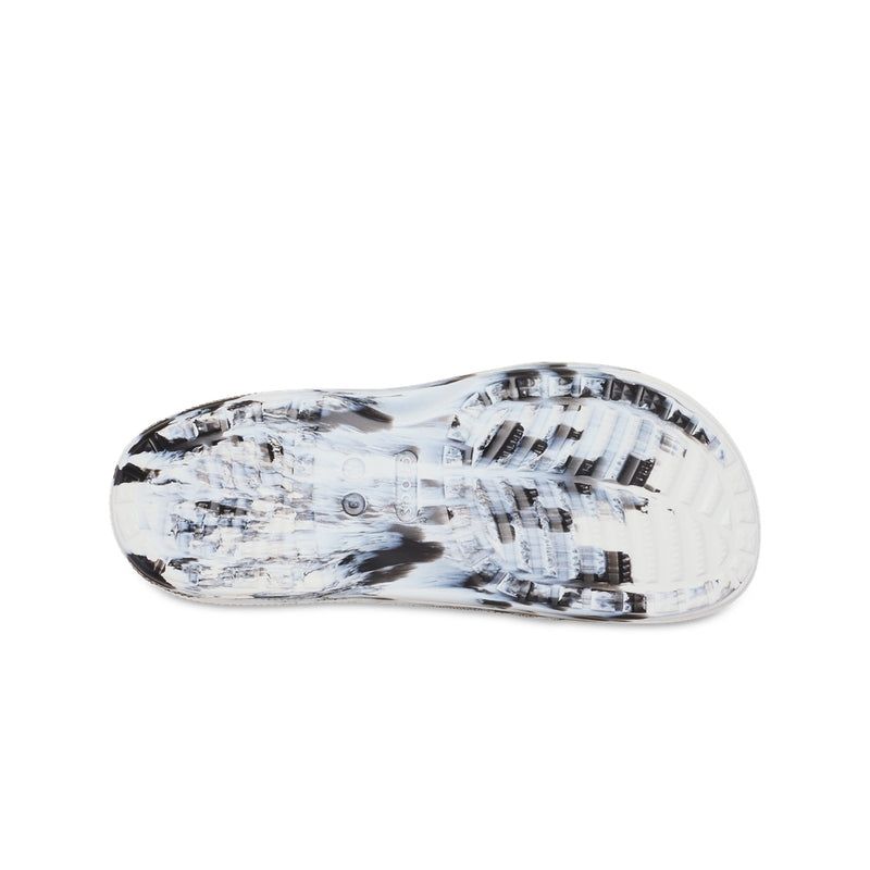 Dép Quai Ngang Nam Crocs Saturday Marbled - Black/White