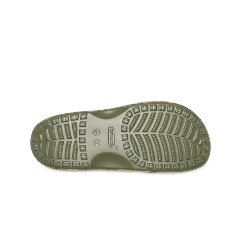Dép Quai Ngang Nam Crocs Saturday Camouflage - Green