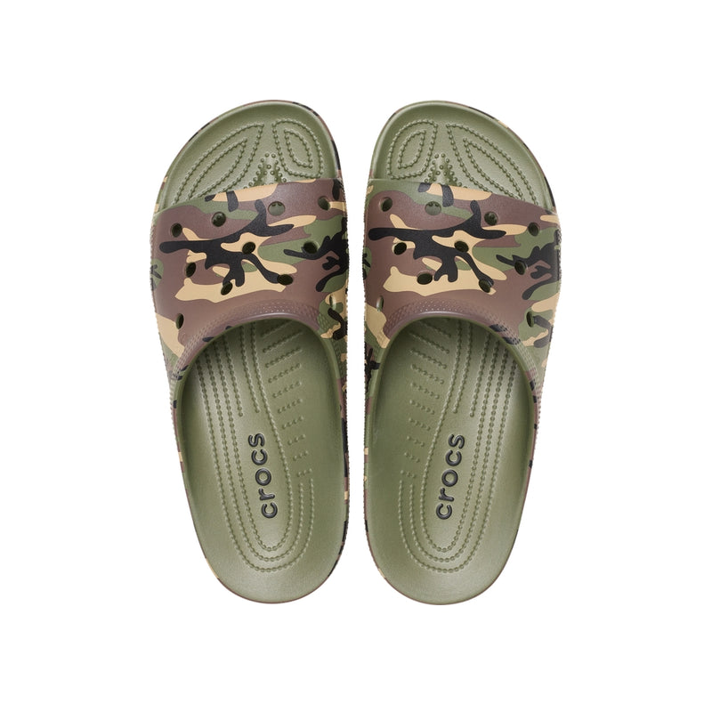 Dép Quai Ngang Nam Crocs Saturday Camouflage - Green
