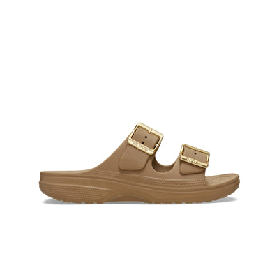 Giày Xăng Đan Nữ Crocs Saturday Metallic Buckle - Sepia - Crocs™ Việt Nam