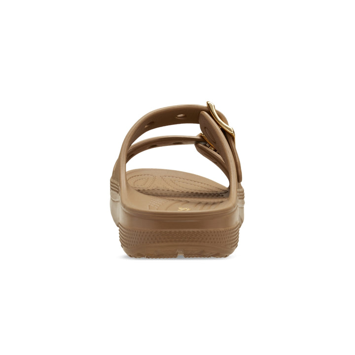 Giày Xăng Đan Nữ Crocs Saturday Metallic Buckle - Sepia