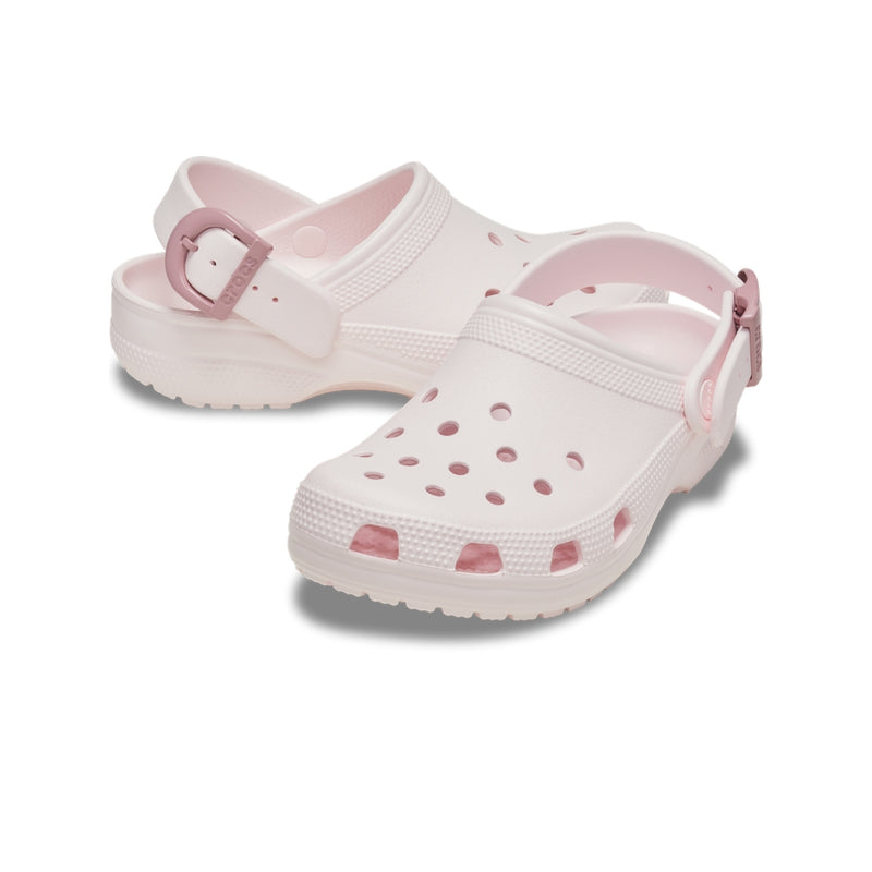 Giày Clog Unisex Crocs Classic Enamel Buckle - Bubble Ice