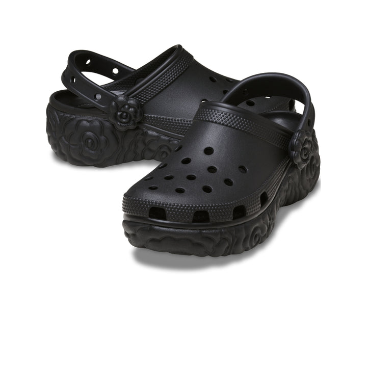 Giày Clog Nữ Crocs Classic Platform Bloom - Black - Crocs™ Việt Nam