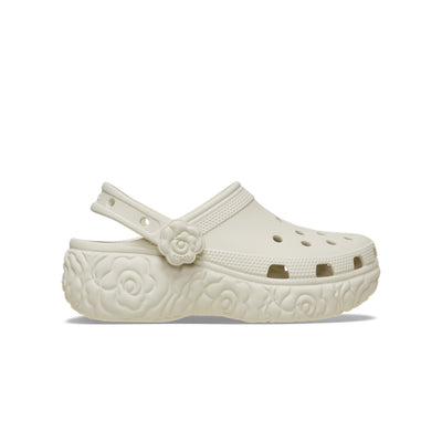 Giày Clog Nữ Crocs Classic Platform Bloom - Summit White