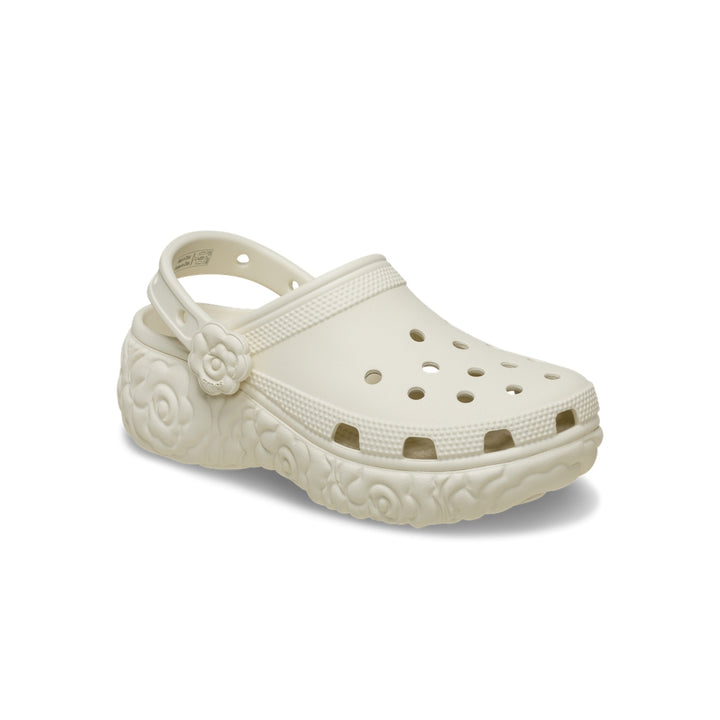 Giày Clog Nữ Crocs Classic Platform Bloom - Summit White - Crocs™ Việt Nam