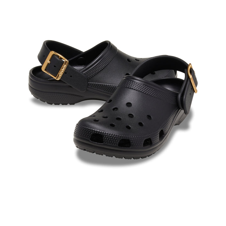 Giày Clog Unisex Crocs Classic Metallic Buckle - Black - Crocs™ Việt Nam