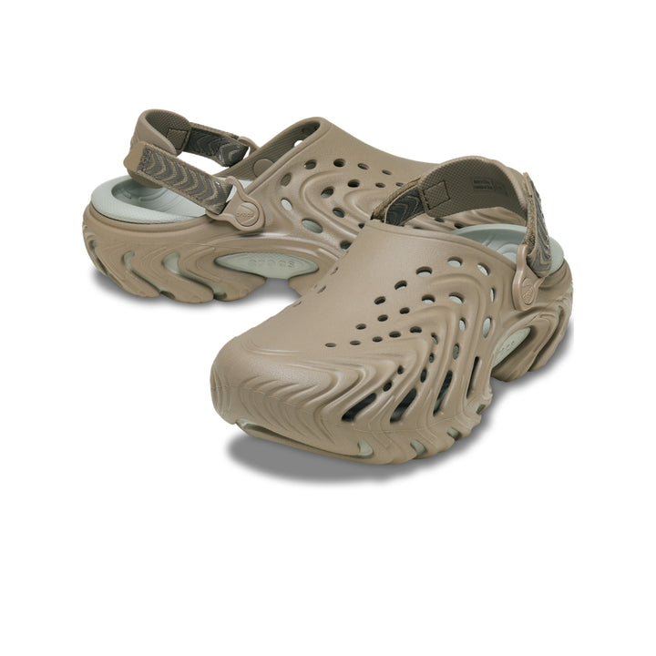 Giày Clog Unisex Crocs Echo II Chrome - Khaki Chrome