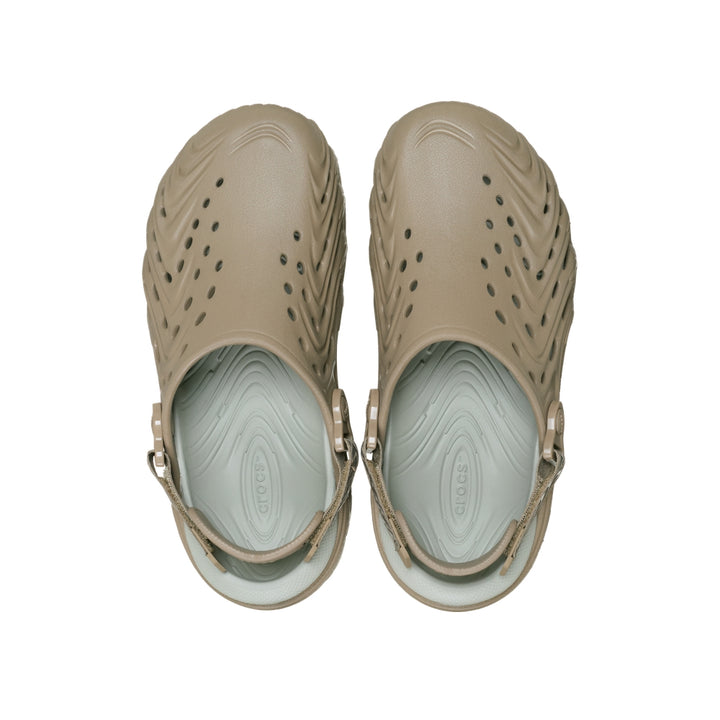 Giày Clog Unisex Crocs Echo II Chrome - Khaki Chrome