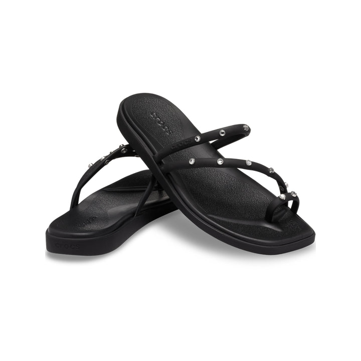 Dép Xăng Đan Nữ Crocs Miami Gems Toe Loop - Black - Crocs™ Việt Nam