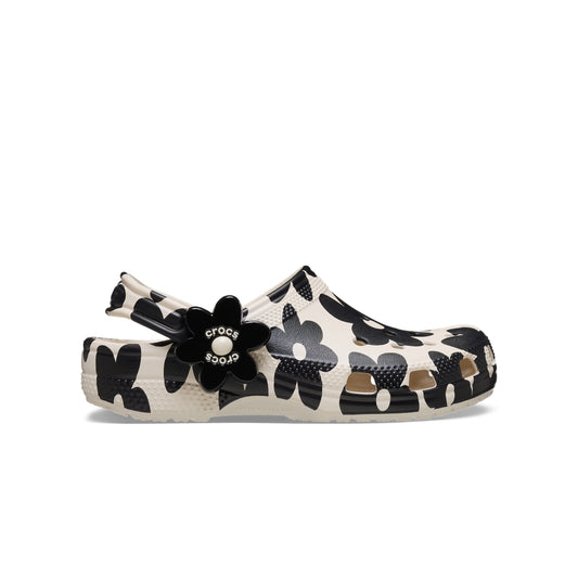 Giày Clog Trẻ Em Crocs Classic Pop Petals - Summit White/Black - Crocs™ Việt Nam