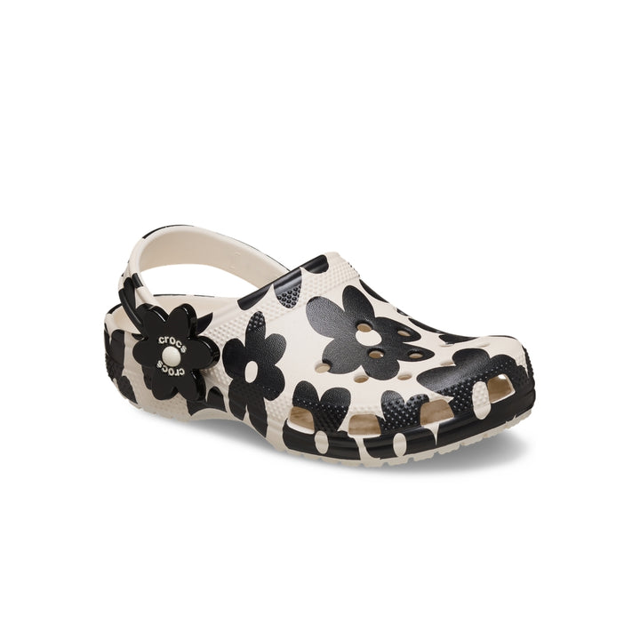 Giày Clog Trẻ Em Crocs Classic Pop Petals - Summit White/Black - Crocs™ Việt Nam