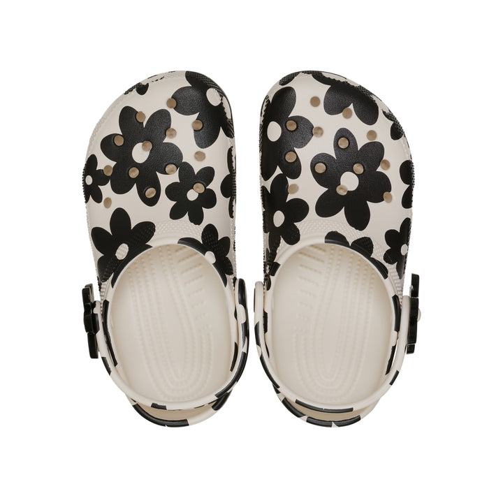 Giày Clog Trẻ Em Crocs Classic Pop Petals - Summit White/Black - Crocs™ Việt Nam