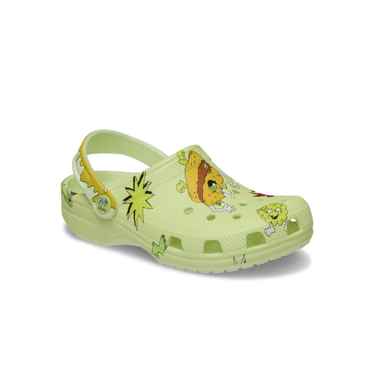 Giày Clog Trẻ Em Crocs Classic Glow Silly Slime - Glow-Light