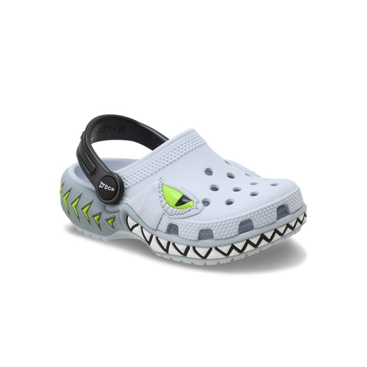 Giày Clog Trẻ Em Crocs Toddler Classic Creature Lights - Steel