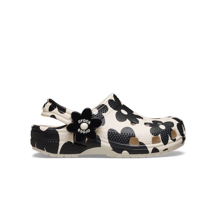 Giày Clog Trẻ Em Crocs Toddler Classic Pop Petals - Summit White/Black - Crocs™ Việt Nam