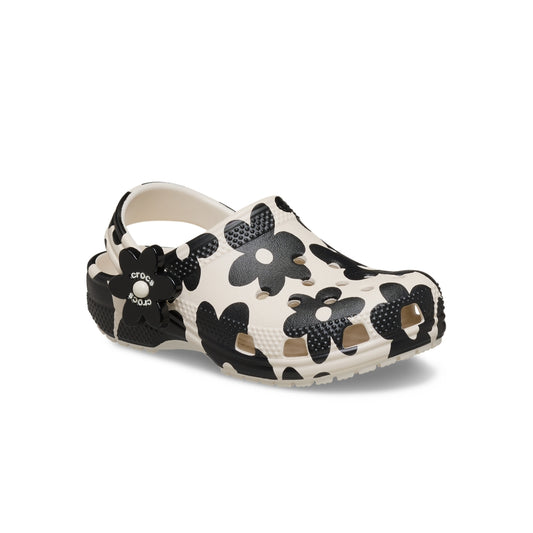 Giày Clog Trẻ Em Crocs Toddler Classic Pop Petals - Summit White/Black - Crocs™ Việt Nam