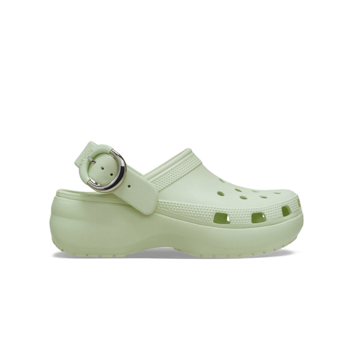 Giày Clog Nữ Crocs Platform Dipped Metallic Buckle - Apple Ice