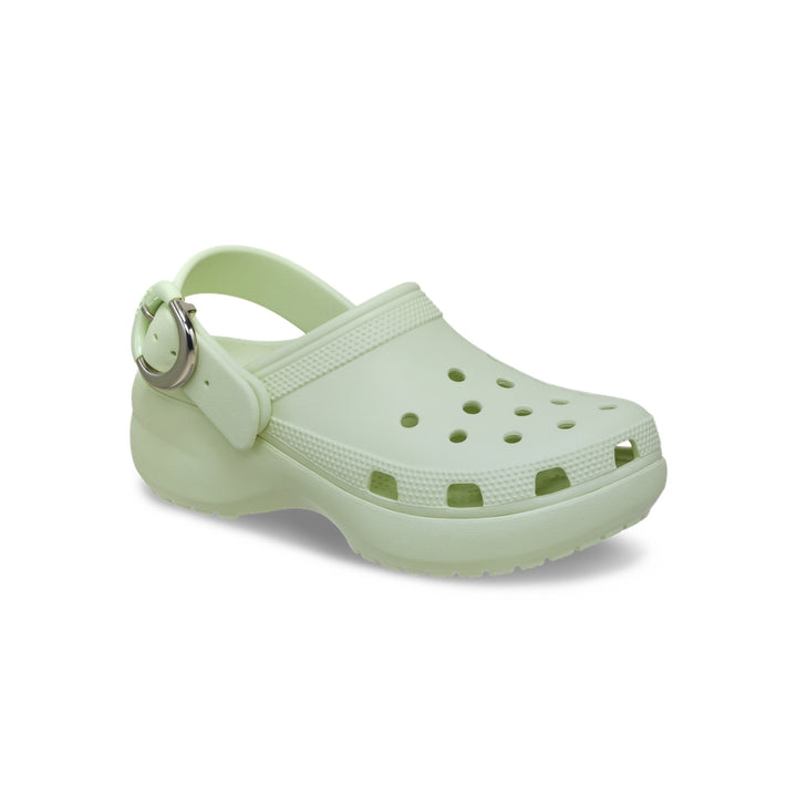 Giày Clog Nữ Crocs Platform Dipped Metallic Buckle - Apple Ice