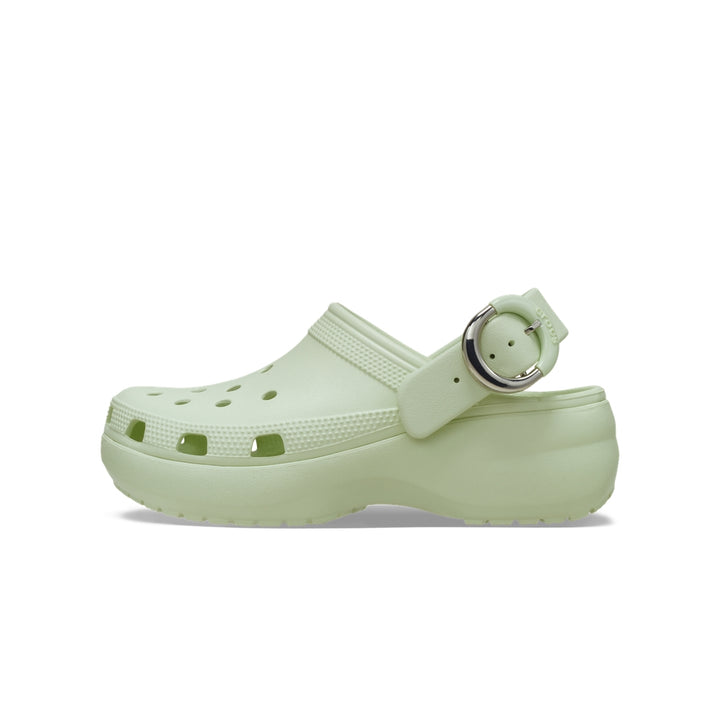 Giày Clog Nữ Crocs Platform Dipped Metallic Buckle - Apple Ice