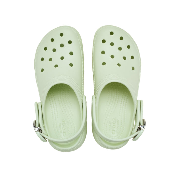 Giày Clog Nữ Crocs Platform Dipped Metallic Buckle - Apple Ice