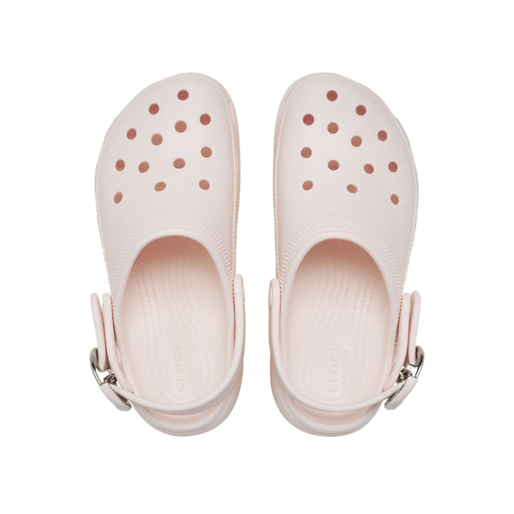 Giày Clog Nữ Crocs Platform Dipped Metallic Buckle - Bubble Ice