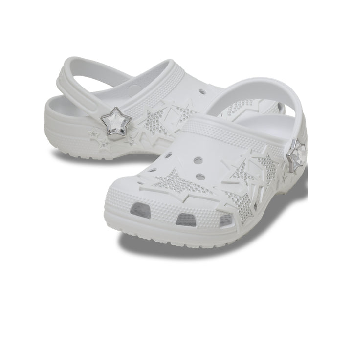Giày Clog Unisex Crocs Classic Snow Day Stars - Snow White - Crocs™ Việt Nam