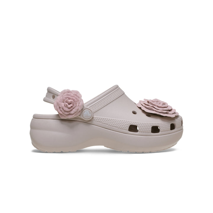 Giày Clog Nữ Crocs Classic Platform Dipped Roses - Cocoa Cream - Crocs™ Việt Nam