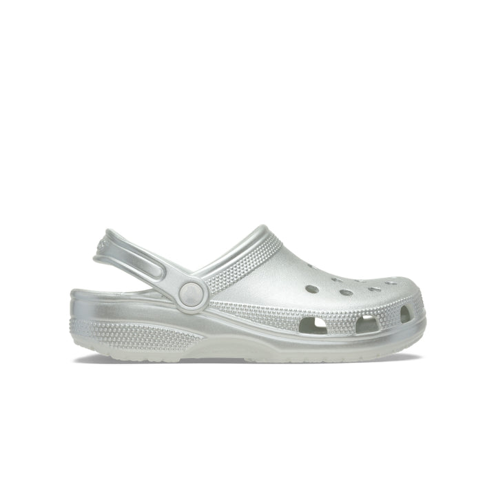 Giày Clog Trẻ Em Crocs Classic Tinted Metallic - Silver