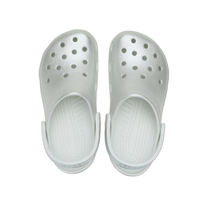 Giày Clog Trẻ Em Crocs Classic Tinted Metallic - Silver