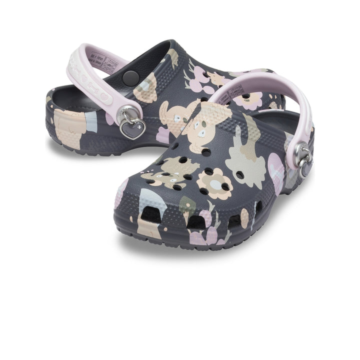 Giày Clog Trẻ Em Crocs Toddler Classic Petite Pets - Carbon