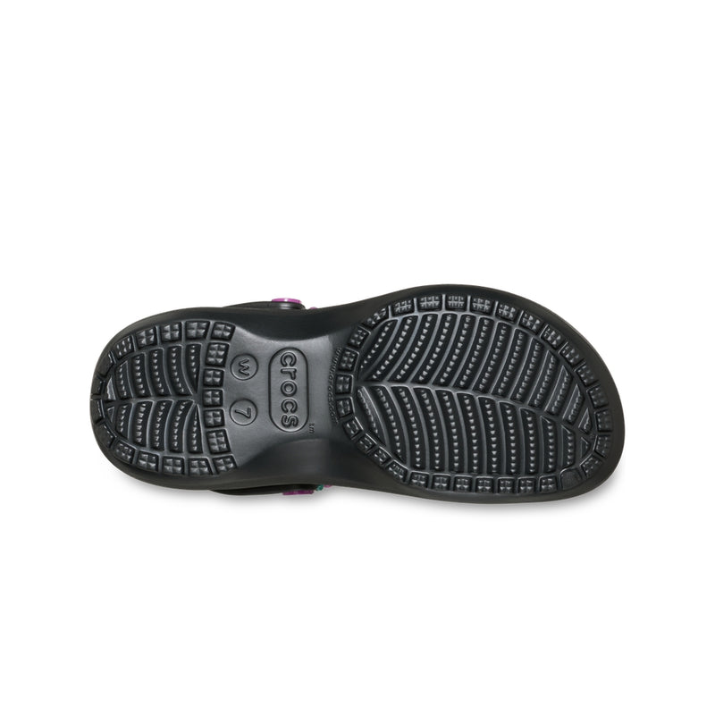 Giày Clog Nữ Crocs Classic Platform Blazing Summer - Black