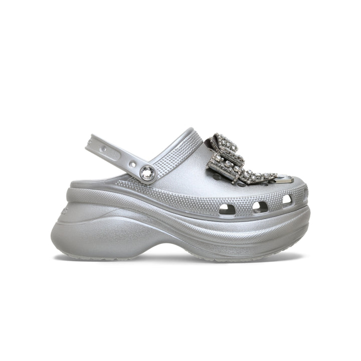 Giày Clog Nữ Crocs Bae Bedazzled Bows - Silver - Crocs™ Việt Nam