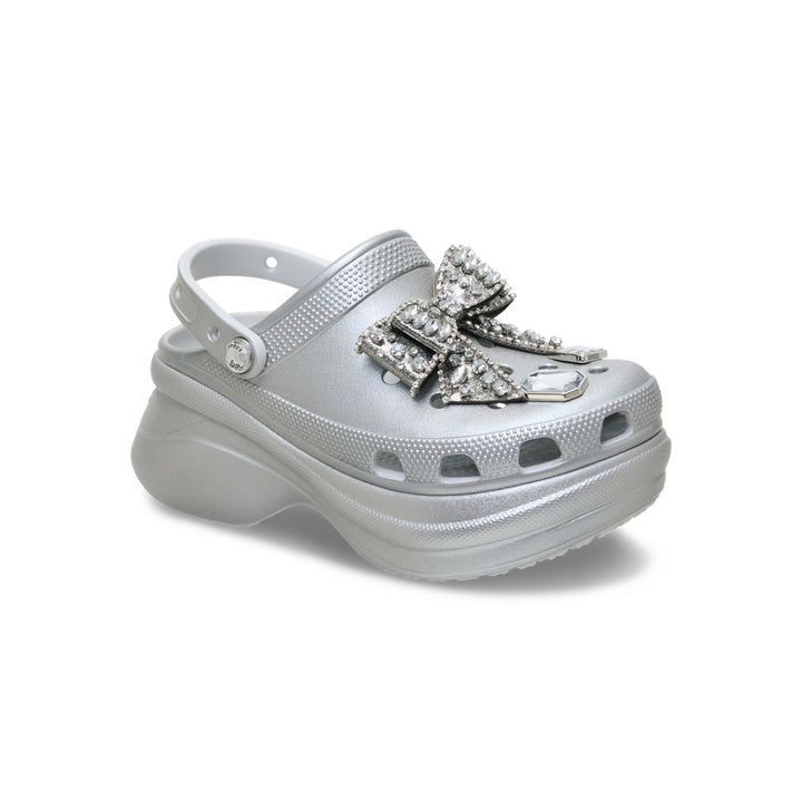 Giày Clog Nữ Crocs Bae Bedazzled Bows - Silver - Crocs™ Việt Nam