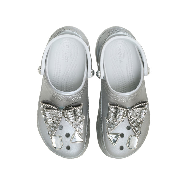 Giày Clog Nữ Crocs Bae Bedazzled Bows - Silver - Crocs™ Việt Nam