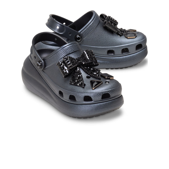 Giày Clog Unisex Crocs Crush Bedazzled Bows - Black - Crocs™ Việt Nam