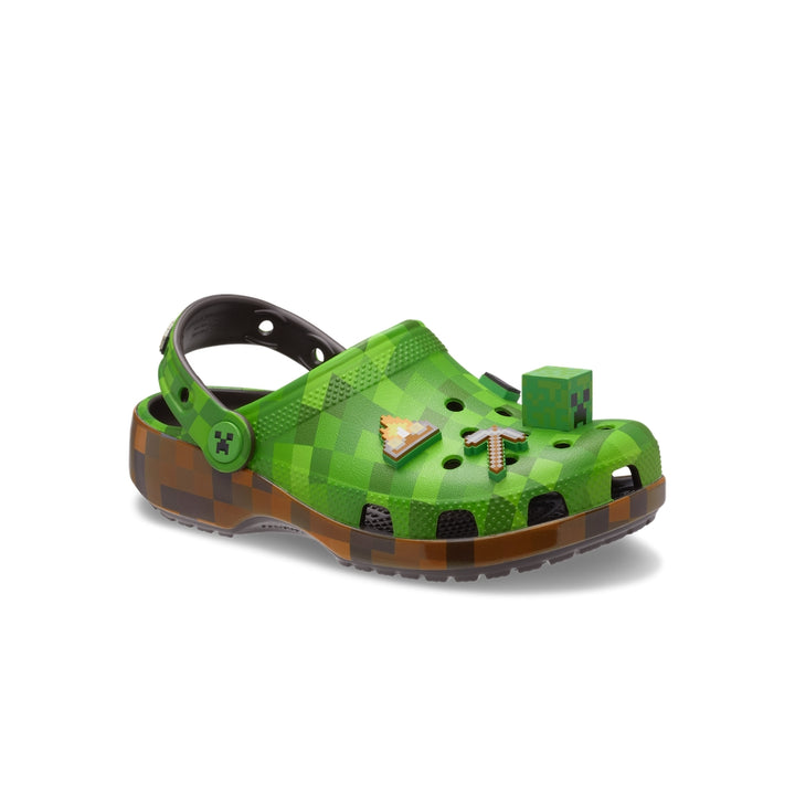 Giày Clog Trẻ Em Crocs Minecraft Green Classic