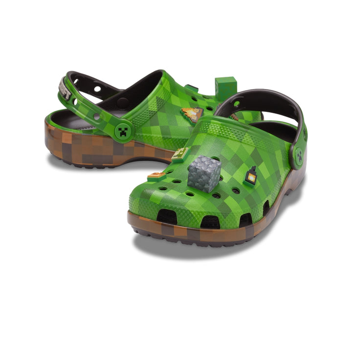 Giày Clog Trẻ Em Crocs Minecraft Green Classic