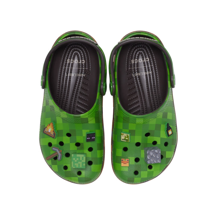 Giày Clog Trẻ Em Crocs Minecraft Green Classic