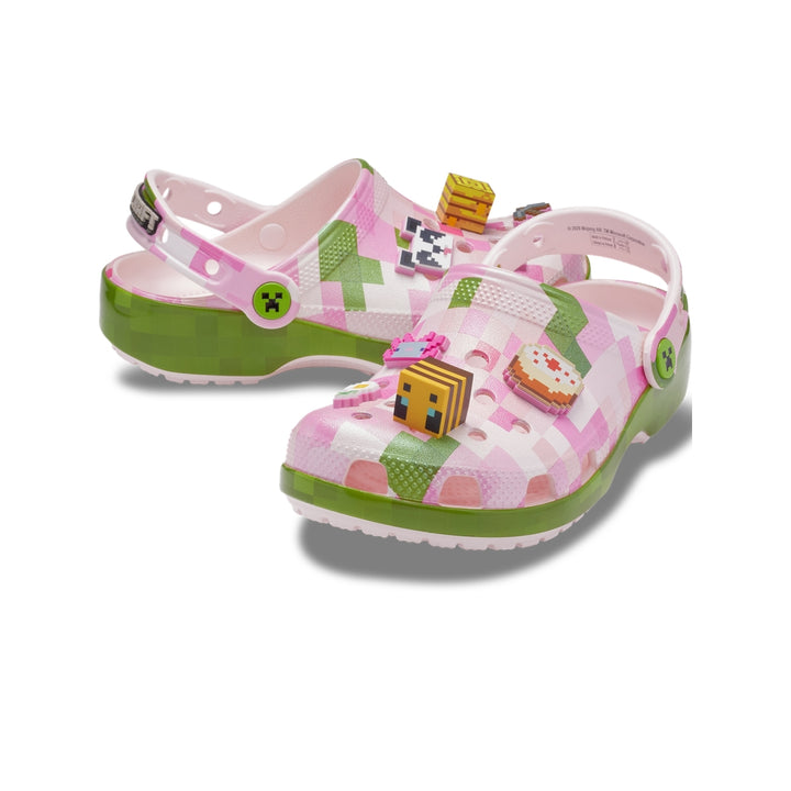 Giày Clog Trẻ Em Crocs Minecraft Pink Classic