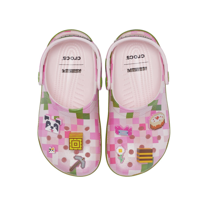 Giày Clog Trẻ Em Crocs Minecraft Pink Classic