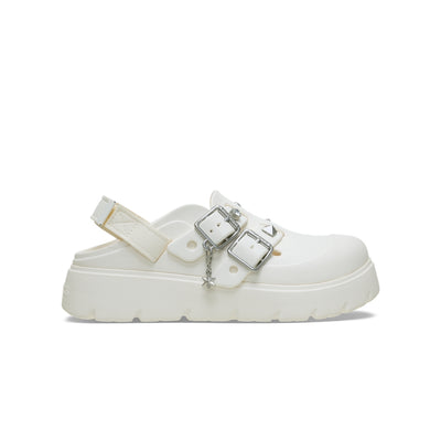 Giày Clog Nữ Crocs Loaferette Star Studded - Chalk