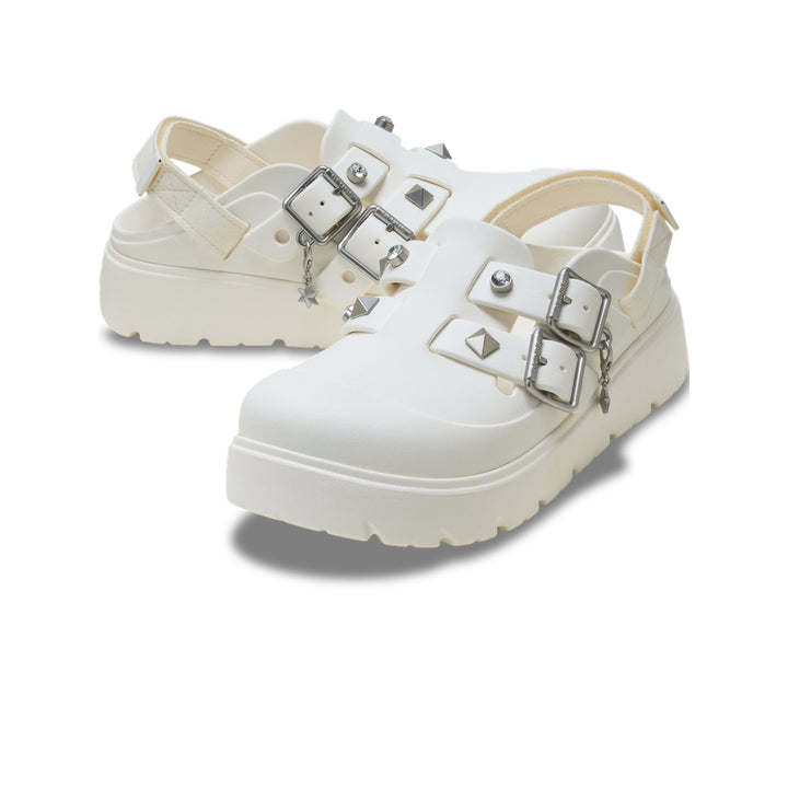 Giày Clog Nữ Crocs Loaferette Star Studded - Chalk - Crocs™ Việt Nam