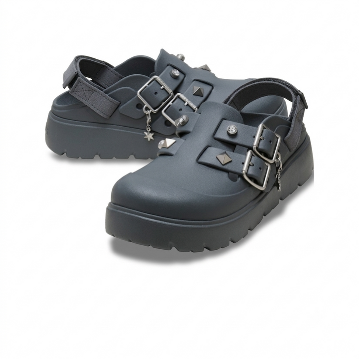 Giày Clog Nữ Crocs Loaferette Star Studded - Carbon - Crocs™ Việt Nam